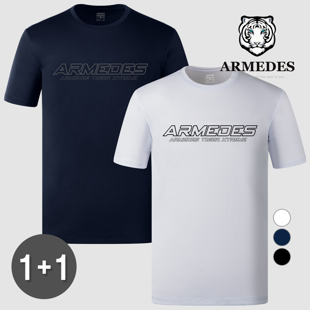 [1+1] 아르메데스 영문로고 티셔츠 AR-190