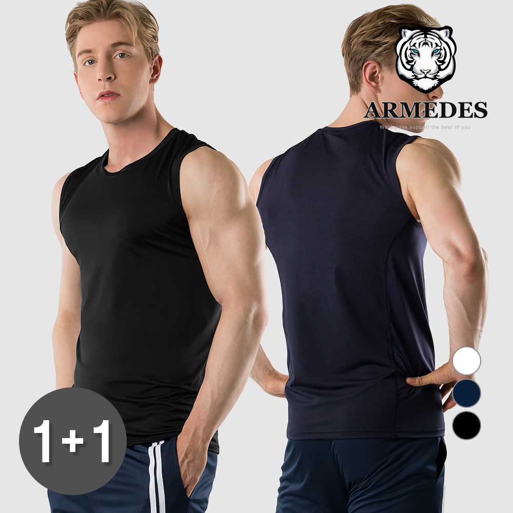 [1+1] 아르메데스 남성용 기능성 데일리 민소매 티셔츠 AR-123