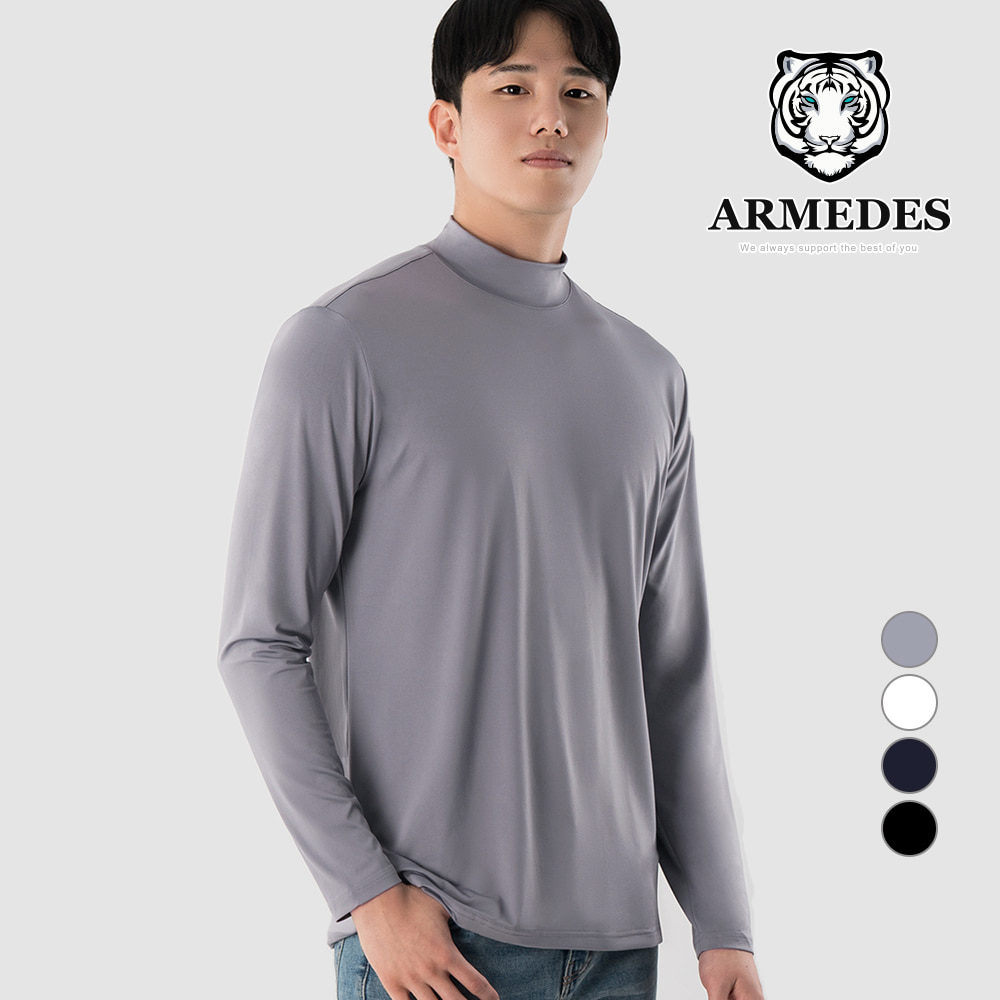 [AR-153] 아르메데스 남성용 기능성 긴소매 터틀넥 티셔츠