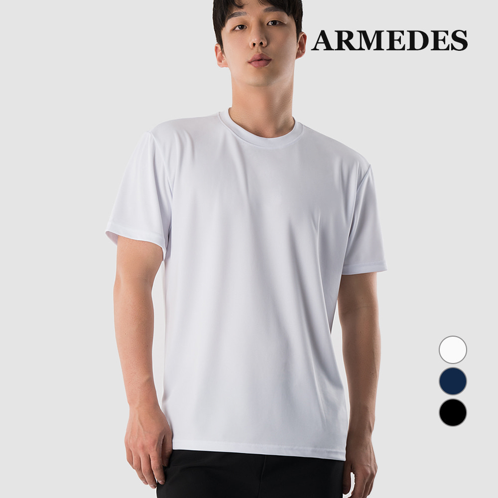 [AR-200] 아르메데스 남녀공용 기능성 퀵 드라이 쿨링 반팔 티셔츠