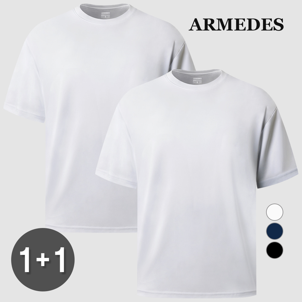 [1+1] 아르메데스 남녀공용 기능성 퀵 드라이 쿨링 반팔 티셔츠 AR-200
