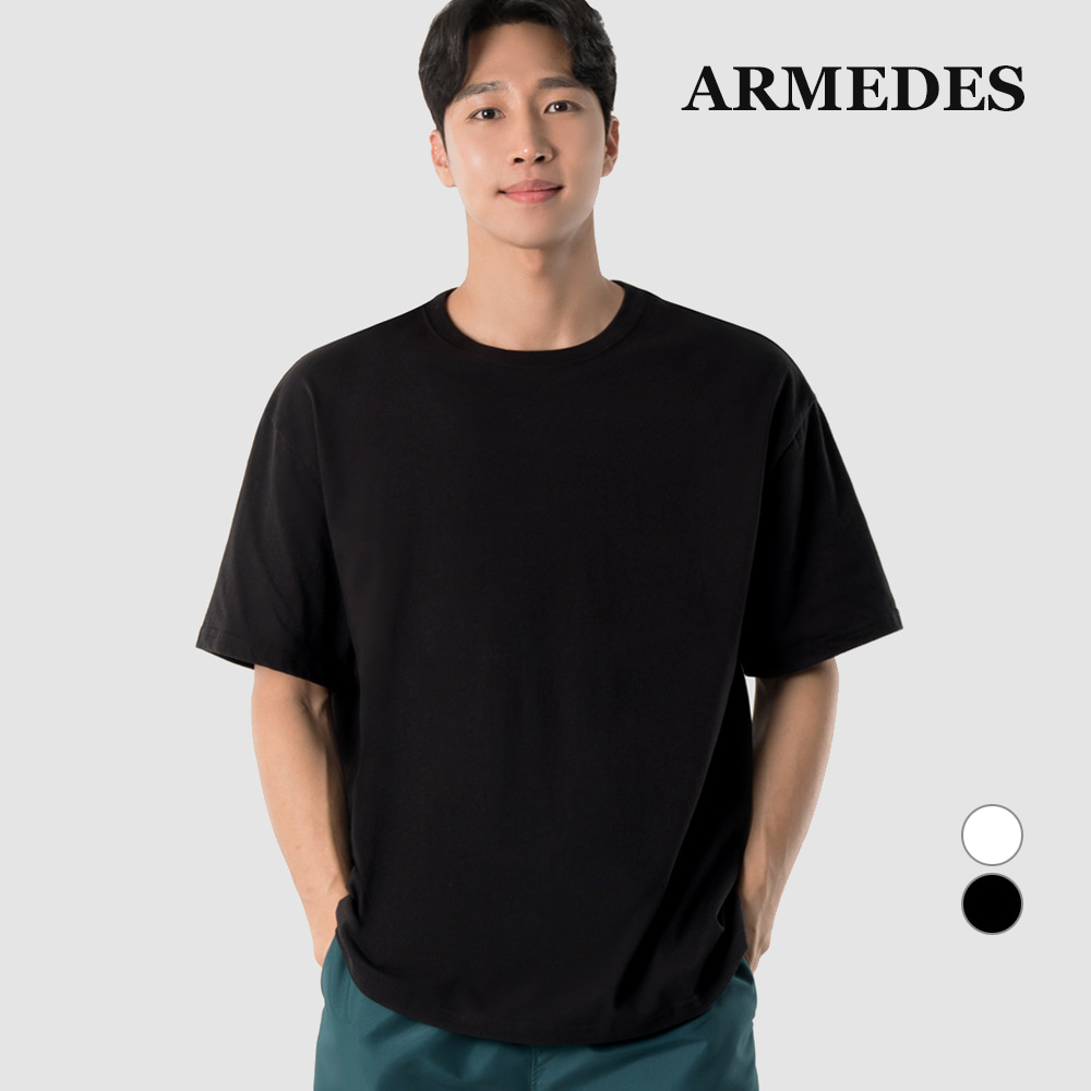 [AR-506] 아르메데스 남녀공용 릴렉스핏 프리미엄 크루넥 티셔츠
